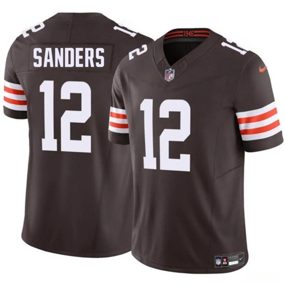 Nike Brown and White Men's Jersey